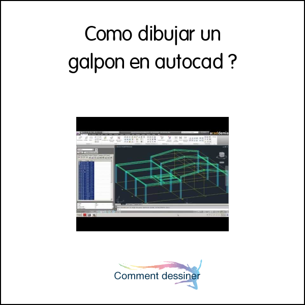 Como dibujar un galpon en autocad